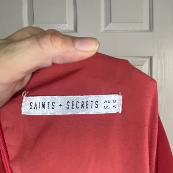 Red Ruffled V-Neck Sundress - Picture 3 of 3